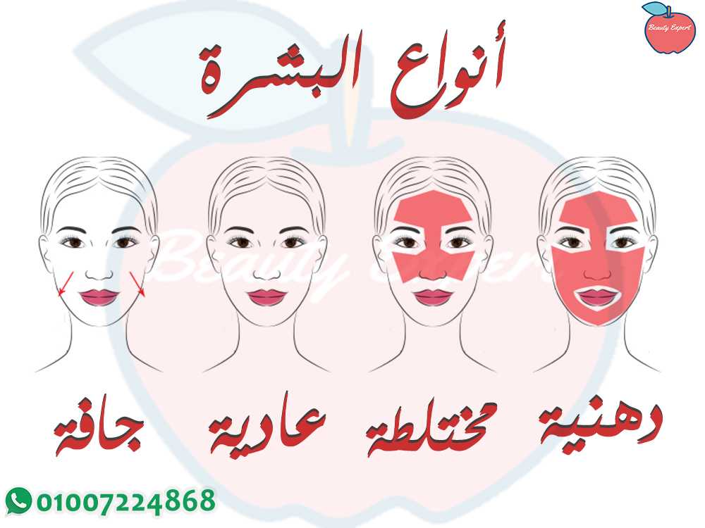 انواع البشرة أنواع البشرة وطرق العناية بها Beauty Expert Egypt