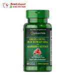 Raspberry ketones and green coffee bean weight loss capsules