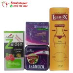 كورس تخسيس البطن والجناب السريع (كبسولات لينوزا مع كبسولات ناتورال ماكس سليمنج , كريم لينوكس ونقط zelden)