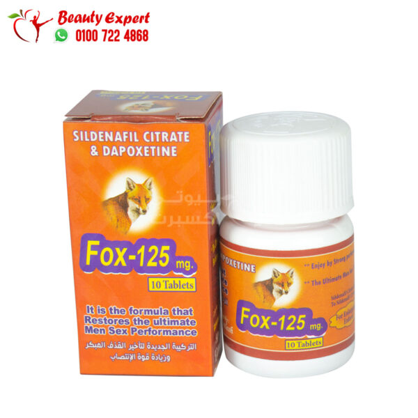 fox 125 mg tablets for men to strengthen erection and treat premature ejaculation