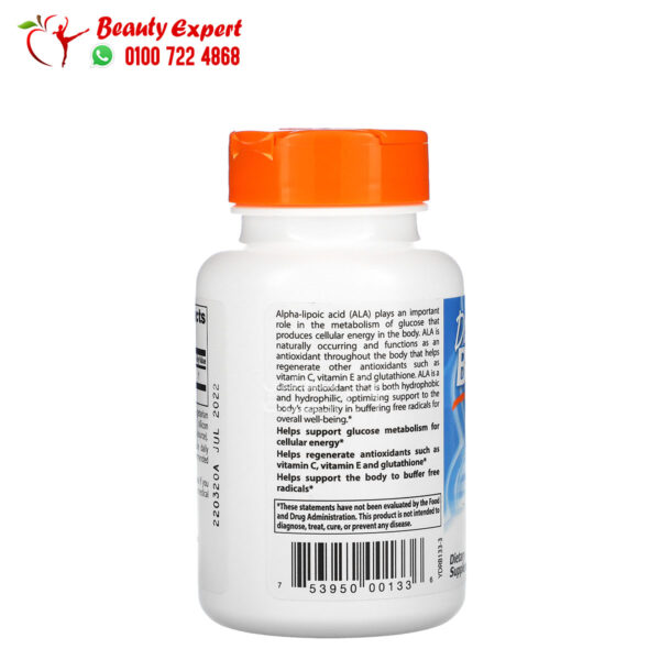 Doctor's Best alpha lipoic acid tablet Antioxidant 600 mg 60 capsules