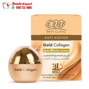كريم ايفا النهاري مصحح للتجاعيد بالكولاجين وجزيئات الذهب 50 مل Eva anti-ageing gold collagen 3D effect
