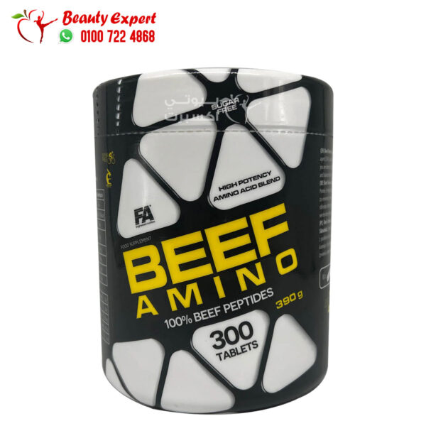 FA Nutrition amino beef tablet for muscle growth and recovery - 300 tablets