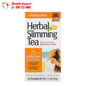 شاي التخسيس بنكهة البرتقال خالٍ من الكافيين 21 سينشري 24 كيس شاي (48 جم) Herbal Slimming Tea 21st Century