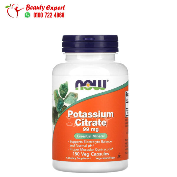 Now Foods potassium citrate vitamins 99 mg 180 Veggie Capsules