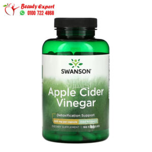 Swanson apple cider vinegar supplements for slimming and promoting digestion 625mg 180 capsules
