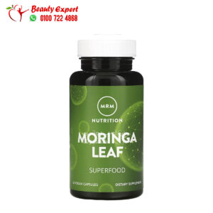 اقراص أوراق المورينجا للتغذية ودعم الصحة العامة 60 كبسولة نباتية MRM Nutrition Moringa Leaf