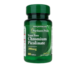 كبسولات الكروميوم للتخسيس 100 قرص - puritan's pride chromium picolinate 200 Mcg