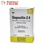 Deposilin benzathine penicillin injection kills bacteria and virus