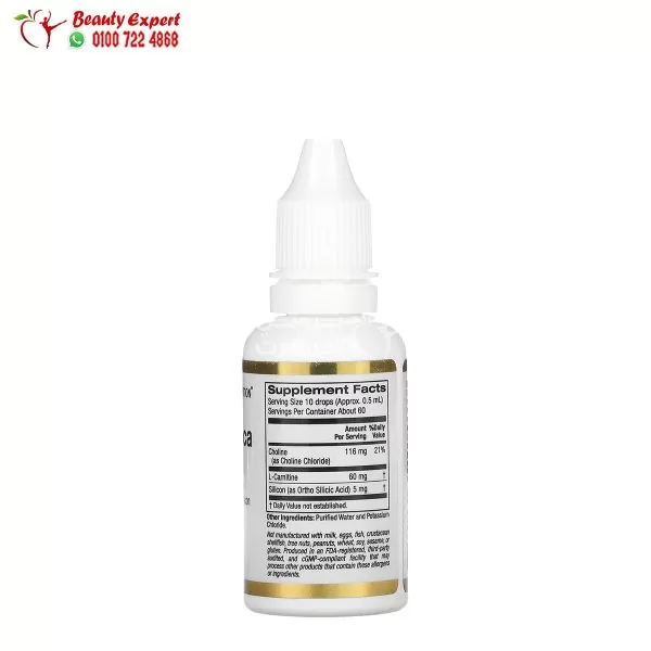 California Gold Nutrition, Choline Silica Complex, 1 fl oz (30 ml)