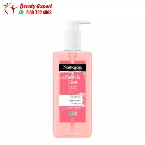 نيتروجينا غسول فريش اند كلير بالجريب فروت الوردي غسول للوجه منعش ومنقي 150مل neutrogena fresh & clear facial wash