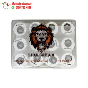 كريم الأسد للرجال كريم لتاخير القذف 12 قطعة - Lion cream delay cream 12 pieces