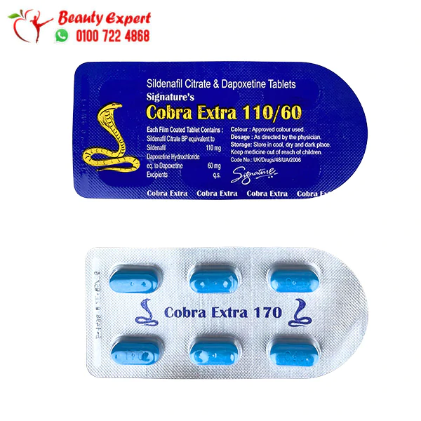 cobra pills Extra Blue 170 for Erection for Men 6 Tablets - Image 1