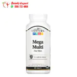21st Century mega men multivitamin & Multimineral for support overall health 90 Tablets