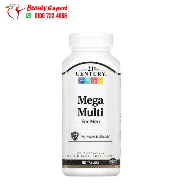 21st Century mega men multivitamin & Multimineral for support overall health 90 Tablets