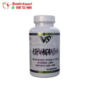 الاشواغاندا حبوب لتقليل التوتر والقلق في شيب 90 قرص Ashwagandha 600mg V SHAPE