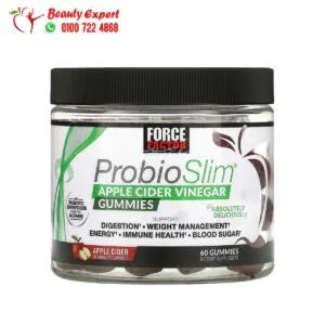 فورس فيكتور لبان خل التفاح بروبيوسليم 60 علكة Force Factor ProbioSlim Apple Cider Vinegar Gummies