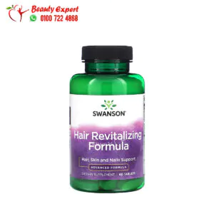 اقراص فيتامين للشعر لتجديد حيويته سوانسون 60 قرصًا Swanson Hair Revitalizing Formula