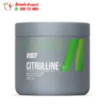 سيترولين مكمل غذائي مالات مع توراين و فيتامين ب6 فيزلي بالفراولة 200 جم Citrulline malate with taurine & vitamin B6 VISLY