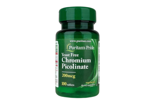 chromium supplement picolinate 200 mg 100 tablets - Image 1
